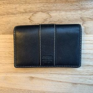 leather coach wallet